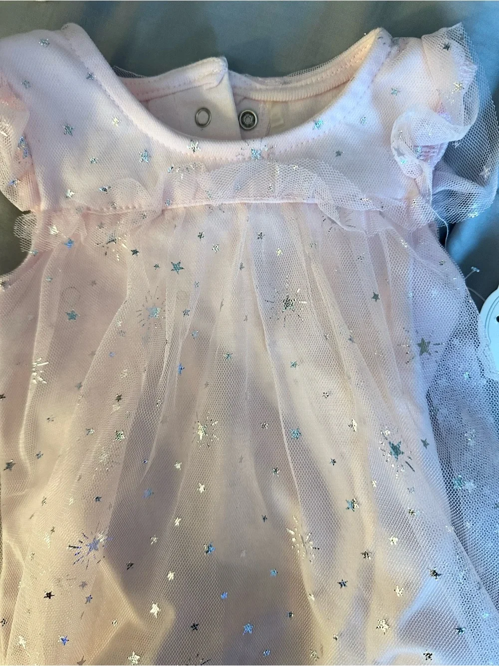 Kyle & Deena Pink Tulle Star Baby Dress with Headband